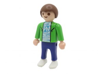 Kind Junge Seifenkiste