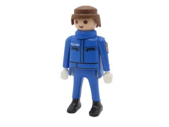 Mann Polizist Motorrad