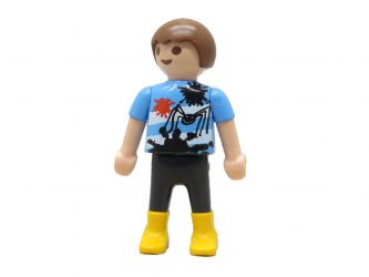 Kind Junge Tiergehege