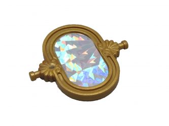 Spiegel mit Aufkleber