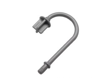 Halter Lampe gebogen