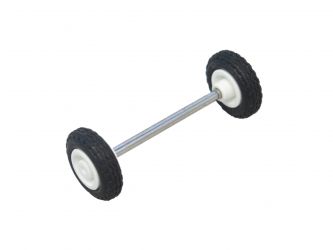 Achse m Räder 18x50
